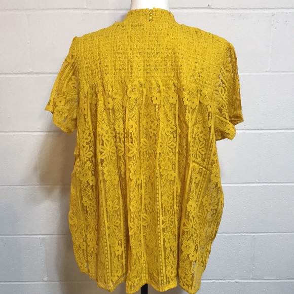 Kate & Mallory Lace Top with Smocking Yoke Detail - NWOT - Picture 7 of 9